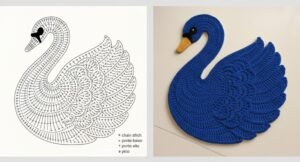 Swan Crochet Rug Pattern - Step by Step Tutorial
