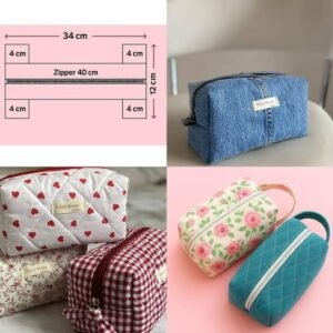 Fabric Box Toiletry Bag