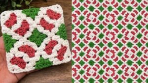 Easy and Unique Crochet Square Motif Pattern