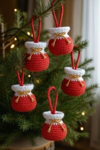  Santa Gift Bag Ornaments
