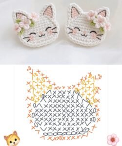 Crochet Kitty Face Pattern