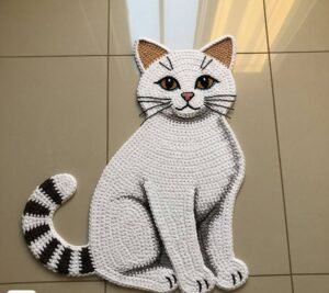 Cat Rug Crochet Pattern