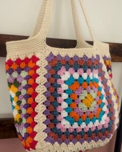 Granny Square Beach Bag Crochet Pattern