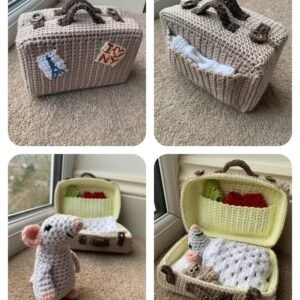 Amigurumi Mouse with Suitcase