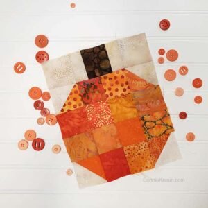 Pumpkin Quilt Block